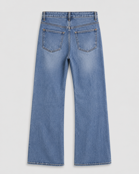 PATCHWORK REPAIR SELVEDGE JEAN back view