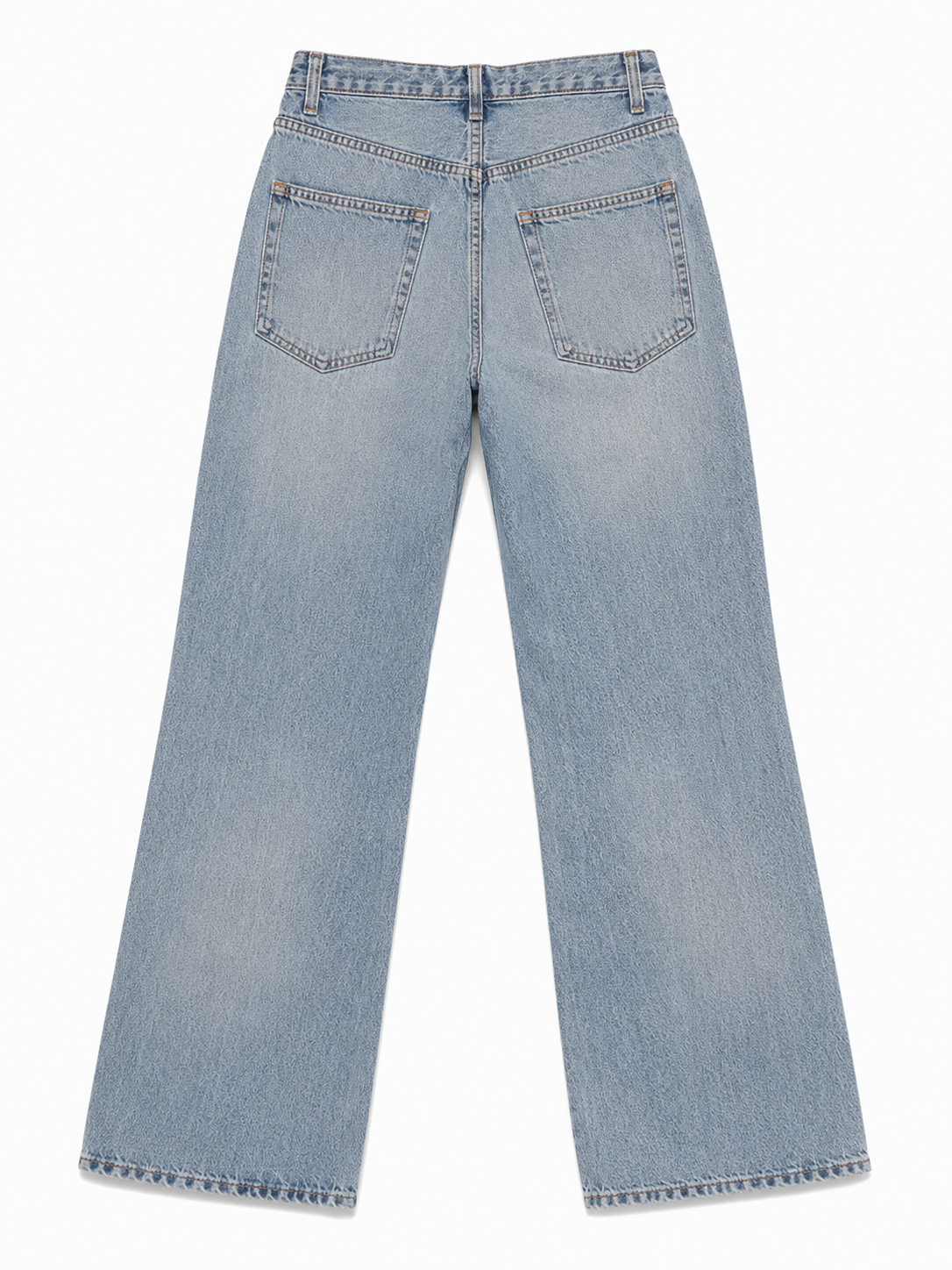 VINTAGE PRINT SELVEDGE JEAN back view